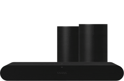 Sonos Ray Zwart +  Era 100 SL Duopack Zwart