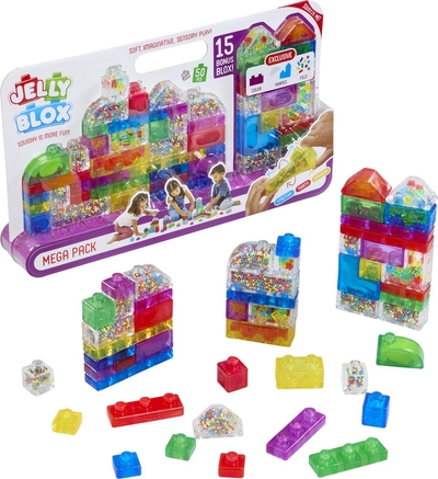 Goliath Jelly Blox Mega Pack - Constructiespeelgoed - Zachte Bouwblokken - Pijnvrij Spelen - Vanaf 2 jaar - BPA vrij