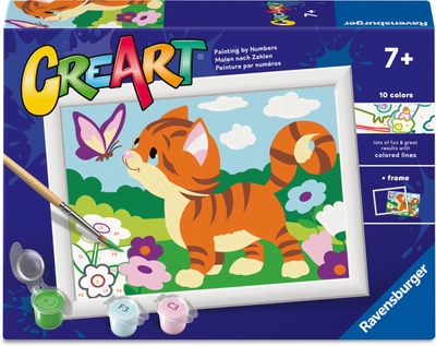 Ravensburger – CreArt: Cat with Butterfly – Schilderen op Nummer