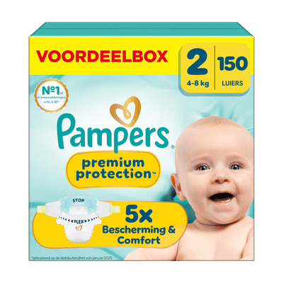 Pampers Premium Protection  luiers maat 2 - 150 stuks