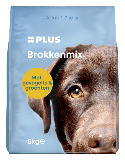 Plus Adult hondenbrokken kip-groenten 5 kg
