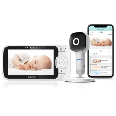 LUVION® Essential Connect Crib - Wifi Babyfoon met HD Camera én App - Premium Baby Monitor