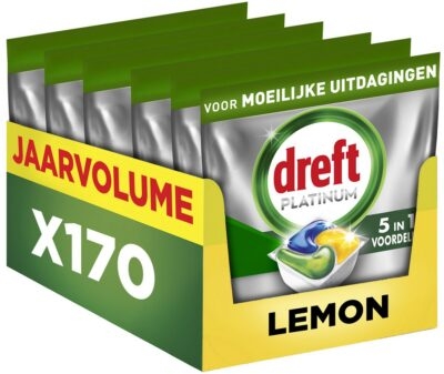 Dreft Citroen vaatwastabletten  - 170 wasbeurten