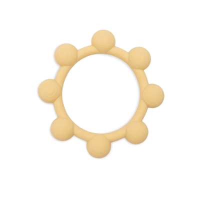 Jollein Bijtring Siliconen - Speelgoed Baby - Sun - Vanilla
