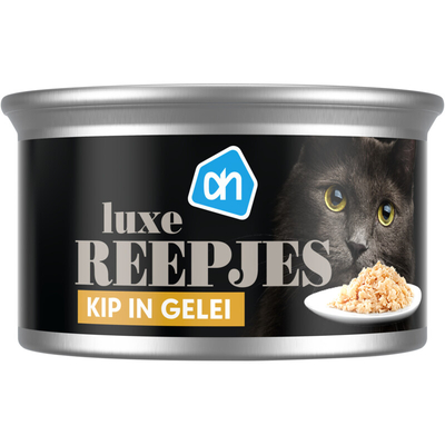 AH Luxe reepjes kip in gelei Nat kattenvoer 85 g - natvoer katten