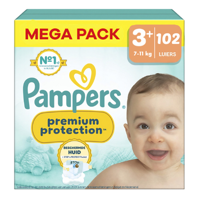 Pampers Premium Protection  luiers maat 3 - 102 stuks