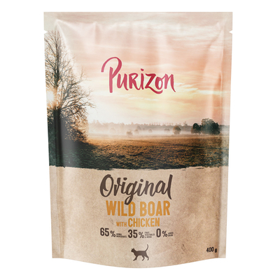 Purizon Original wild zwijn met kip - graanvrij - Nieuw Receptuur: 400 g - kattenbrokken