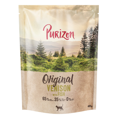 Purizon Original Venison met vis - graanvrij - 400 g NEU - kattenbrokken