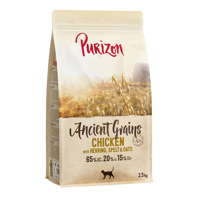 2.5 kg Purizon Adult Kip met Vis - Ancient Grain Katten Droogvoer - kattenbrokken