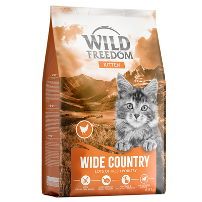 Wild Freedom Kitten "Wide Country" Gevogelte - graanvrije receptuur - Nieuw Receptuur: Dubbelpak 2 x 6.5 kg - kattenbrokken