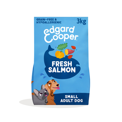 Edgard & Cooper Small Adult Hond Zalm graanvrij - 3 kg - hondenbrokken
