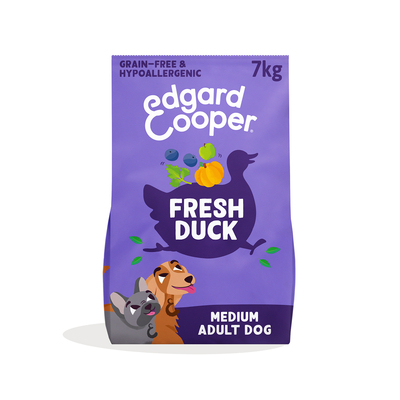 Edgard & Cooper Medium Adult Hond Eend graanvrij - 7 kg - hondenbrokken
