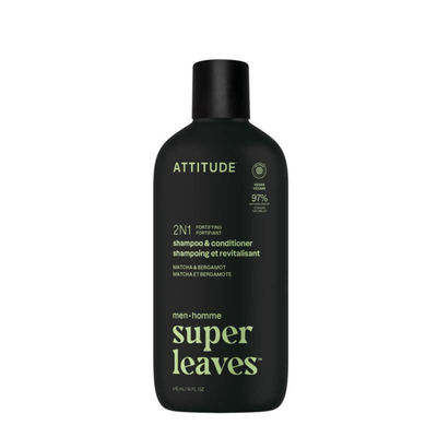 Attitude Super Leaves Men 2in1 Shampoo&Conditioner Bergamot&Matcha 415 ml