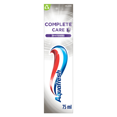 3x Aquafresh Tandpasta Complete Care Crystal White 75 ml