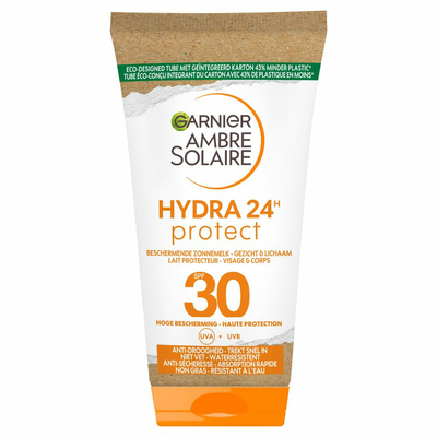 3x Garnier Ambre Solaire Hydra 24 Zonnebrandmelk SPF 30 50 ml
