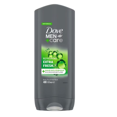 12x Dove Men+Care Extra Fresh Shampoo&Showergel 400 ml