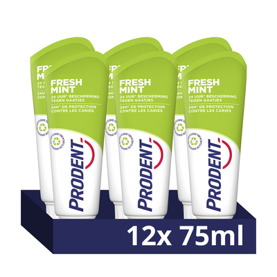Prodent Tandpasta - Fresh Mint - voor langdurige frisheid - 12 x 75 ml