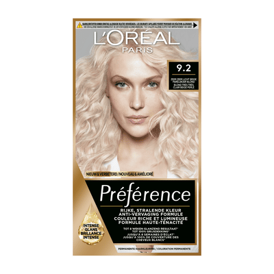 L'Oréal Paris permanente haarkleuring - 9.2 Warsaw - Zeer zeer licht beige parelmoer blond