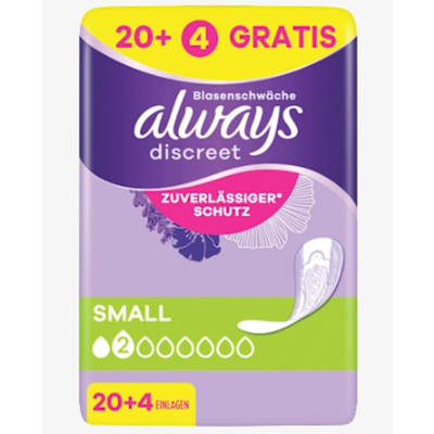 8x Always Inlegkruisje Small 24 stuks