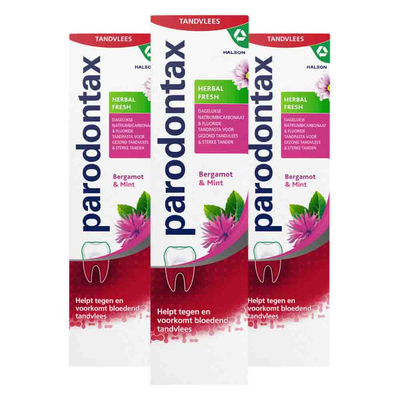 3x Parodontax Tandpasta Herbal Fresh 75 ml