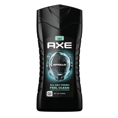3x Axe 3in1 Douchegel Apollo 400 ml
