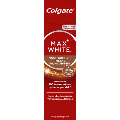 Colgate Max white voor koffie, thee wijnvlekken Tandpasta 75 ml