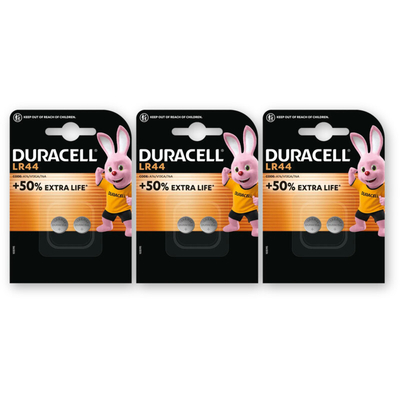 Duracell LR44 specialty alkalinebatterij A76 3-pk Batterijen 3 stuks