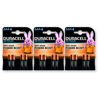Duracell Optimum AAA batterijen 3-pack Batterijen 3 stuks