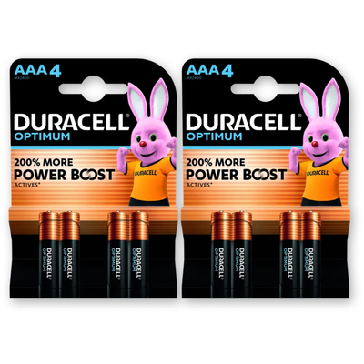 Duracell Optimum AAA batterijen 2-pack Batterijen 2 stuks