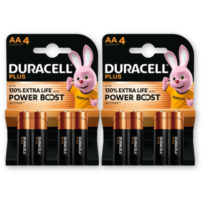 Duracell Plus AA-alkaline batterijen MN1500 2-pck Batterijen 2 stuks