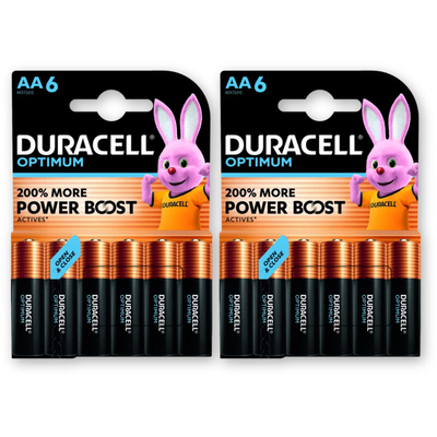 Duracell Optimum AA batterijen 2-pack. Batterijen 2 stuks