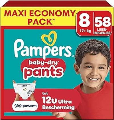 Pampers Baby Dry Pants  luierbroekjes maat 8 - 58 stuks
