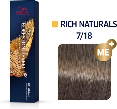 Wella Professionals Koleston Perfect Me+ - Haarverf - 7/18 Rich Naturals - 60ml