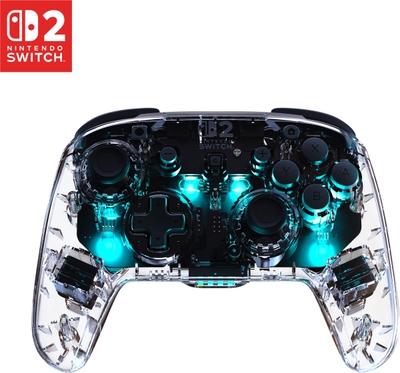 Turtle Beach TBC-8104-95 game controller Doorschijnend USB Gamepad Nintendo Switch, Nintendo Switch 2, Nintendo Switch Lite, Nintendo Switch OLED