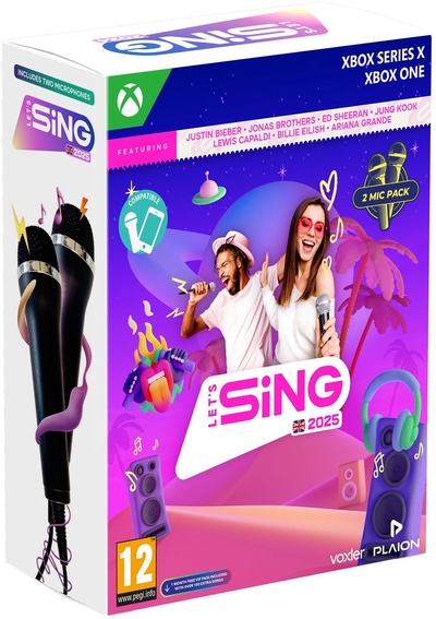 PLAION Let’s Sing 2025 + 2 Micro Premium Xbox Series X