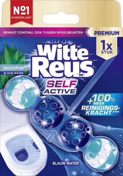 Witte Reus Self Active Eucalyptus 50g - WC blokjes  - 10 stuks