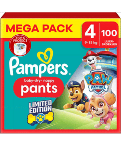 Pampers Baby Dry Pants  luierbroekjes maat 4 - 100 stuks