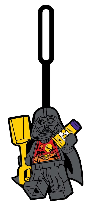 LEGO Darth Vader op vakantie bagagelabel