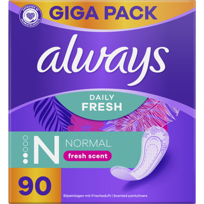 Always Daily fresh normal fresh scent Inlegkruisjes 90 stuks