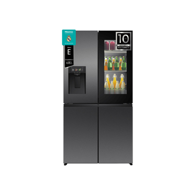 Hisense RQ600P7SKE Amerikaanse koelkast Zwart