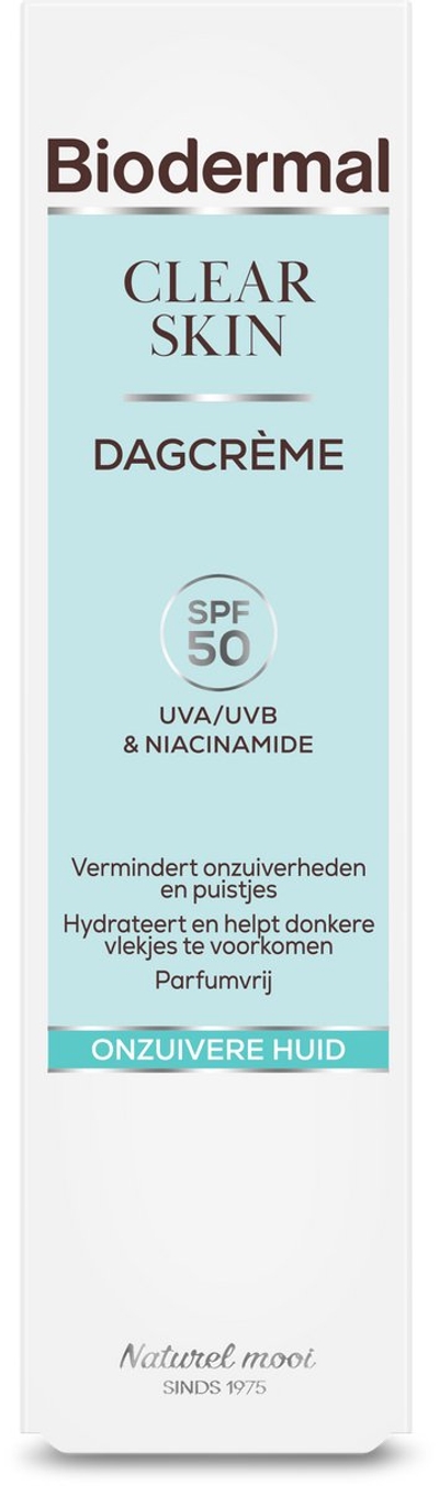 Biodermal Clear Skin Dagcrème SPF50 - Gezichtsverzorging - 30 ml