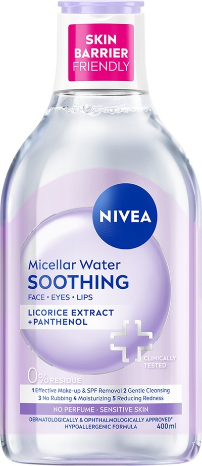 NIVEA Essentials Soothing Micellair Water - Gevoelige huid - Aminozuren - Dexpanthenol - Make-up remover - Face Cleanser - 400ml