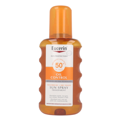 Eucerin Sun Protection Oil Control Dry Touch Sun Spray Transparent SPF 50+ | 200 ml