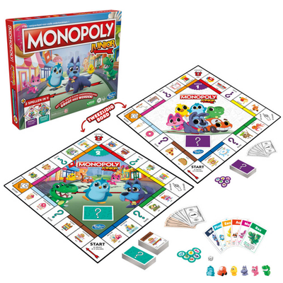 Hasbro/MB Monopoly Junior (4+) – kinderspel 2-in-1 – Hasbro Games