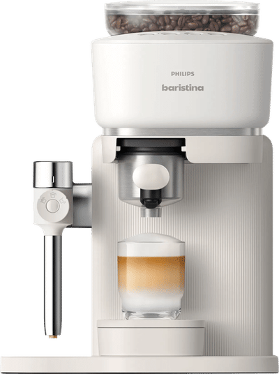 Philips Baristina Latte - BAR400/00 - Espressomachine - Pistonmachine - Cappuccino - Automatische Melkopschuimer - Wit