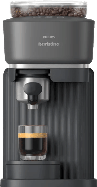 Philips BAR305/60 Baristina - Semi-Automatische Espressomachine, Pistonmachine, Koffiemachine met Bonen - Zwart