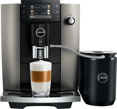 JURA - E6 Dark Inox (ED) - Volautomatische espressomachine - Koffiemachine met bonen