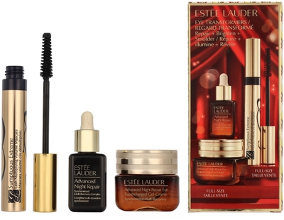 E.Lauder Eye Transformers Repair Set 38 ml - Advanced Night Repair Eye Supercharged Gel Creme 15ml/Advanced Night Repair 15ml/Sumptuous Mascara Extreme Black 8ml