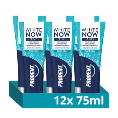 Prodent White Now 3-in-1 Fresh Kiss tandpasta - 12 x 75 ml