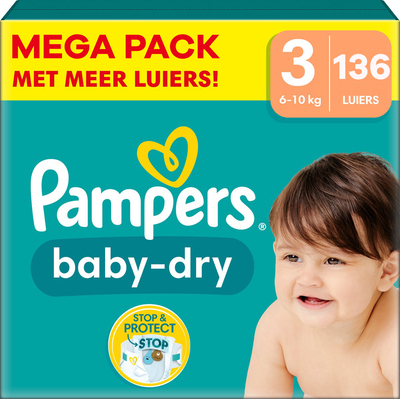 Pampers Baby Dry  luiers maat 3 - 136 stuks